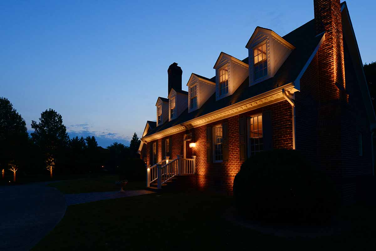 Landscape lighting design in Knoxville, TN.
